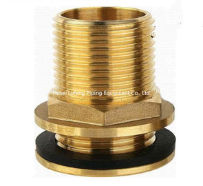 15mm od yellow brass color forged brass compression fitting straight threaded water tank connector